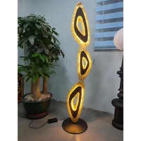 Lampe de sol LED contemporaine, hauteur réglable, design étanche, prise EU/USA, 110V/220V, lumière blanc chaud 2700K pour la maison et le bureau