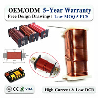 Bobine d'inductance à noyau de fer personnalisée pour filtre de fréquence de haut-parleur OEM ODM 0,5-2,5 mm, courant élevé, faible DCR, acier au silicium, ISO9001 CE RoHS