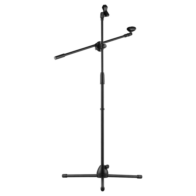 Microphone Tripod Stand Floor Model Adjustable Height Light Weight Heavy Duty Collapsible for Wired Wireless Mic Live