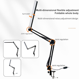 Đèn bàn đọc sách LED gấp gọn TD01, bảo vệ mắt, có cổng USB, đèn để bàn học tập di động, đèn kẹp bàn dài - Product Image 3