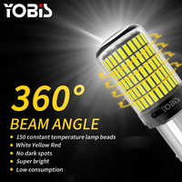 Ampoule LED OEM YOBIS 1156 1157 3157 T20 7440 7443, frein, marche arrière, clignotant 12V Canbus, accessoires d'éclairage automobile