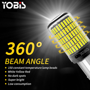 Bombilla LED OEM YOBIS 1156 1157 3157 T20 7440 7443, Luz de Freno y Reversa 12V Canbus, Luz de Señal de Giro, Accesorios de Iluminación para Automóviles - Product Image 2