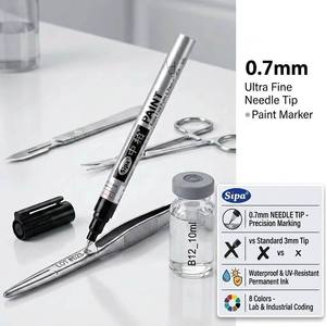 Wholesale SIPA SP150 Ultra Fine 0.7mm Needle Tip UV Resistant Permanent Paint Marker <strong>Pen</strong> <strong>for</strong> <strong>Graffiti</strong> and Art Creation - Product Image 1