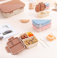 Boîte à lunch Bento réutilisable pour enfants et adultes Contenant à collation personnalisable pour le bureau ou l'école