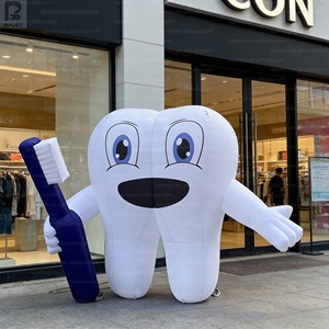 Personaje Dental Inflable Gigante con Logotipo Personalizado, Dientes Inflables para Promoción de Clínicas/Campañas de Salud Bucal/Educación/Venta Minorista - Product Image 1