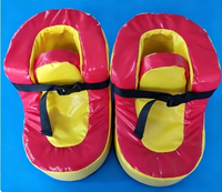 Chaussures de football géantes gonflables en mousse souple PVC pour enfants et adultes – Jeu sportif amusant de team building en plein air