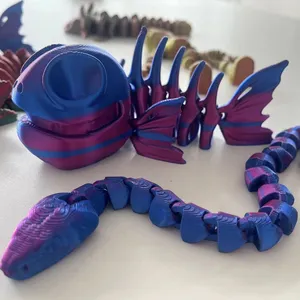 3D in ấn dịch vụ PLA hoạt động Đồ chơi Tắc Kè Hoa cá rắn kỳ giông tắc kè cá mập bạch tuộc đồ chơi