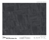 Earthan Nero 600x900mm Carreaux de porcelaine d'extérieur 20mm Heavy Duty pour maison moderne et véranda