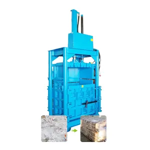 Enfardadeira De Algodão Hidráulica Vertical Elétrica Têxtil Pano Reciclagem Bailing Machine Waste Bale Press Machine