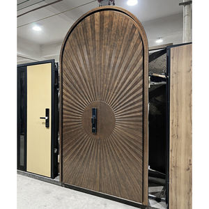 <span class=keywords><strong>Porte</strong></span> d'entrée pivotante en aluminium coulé moderne pour villas, sécurité résidentielle, étanche - Product Image 1