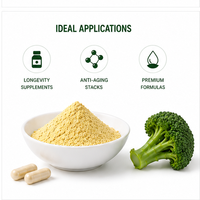 Poudre d'extrait de graines de brocoli à la glucoraphanine de qualité alimentaire en vrac sur mesure - Forme standardisée sous marque privée en conteneur plastique et fût