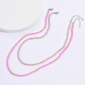 Collana a Catena con Perline Colorate alla Moda per Donne, Girocollo Stratificato per Uso Quotidiano e Feste - Product Image 3