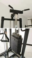 Système de musculation multifonctionnel KaraQoton Iron Unilateral Cable Machine pour la maison avec poulie haute et basse