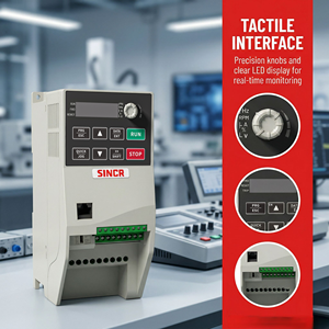 Variador de Frecuencia <span class=keywords><strong>SINCR</strong></span> SC300 7.5kW 10HP VFD, Accionamiento de CA Monofásico/Trifásico 220V/380V 1500W/750W, Modo de Control Vectorial, Certificado CE - Product Image 6