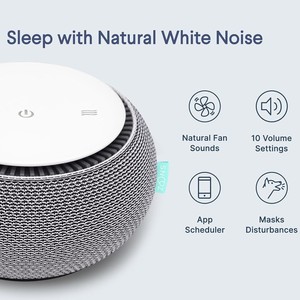 Máquina de Ruido Blanco para Ayudar a Dormir a los Bebés, Tela Gris con Efectos de Sonido Naturales para Niños de 4 a 6 Años - Product Image 2