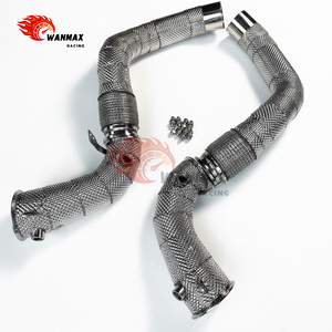 Nouveautés : Downpipe de haute qualité pour BMW F90 M5 F91 F92 F93 M8 S63 4.4T V8 biturbo avec bouclier thermique - Product Image 2