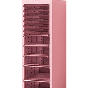 Armoires de classement mobiles modernes en <span class=keywords><strong>plastique</strong></span> et étagères à dossiers avec <span class=keywords><strong>tiroirs</strong></span> à bande transparente pour le bureau et la maison - Product Image 5