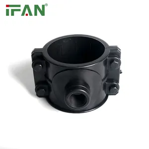 Ifan Reliable Supplier PP Compression Water Fitting HDPE Saddle Clamp PE Pipe Fitting
