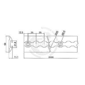 Алюминиевая внутренняя часть фургона, логистическая L-гусеничное крепление | Угловая гусеница | Алюминиевая L-рельсовая горизонтальная направляющая - Product Image 5