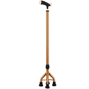 Bastón Telescópico Ajustable de Aleación de Aluminio con Cuatro Patas para Apoyo de Personas Mayores - Product Image 2