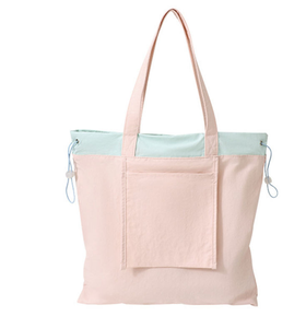 Sac de courses pliable en tissu nylon réutilisable, écologique, grande capacité, imprimé sur mesure - Product Image 3