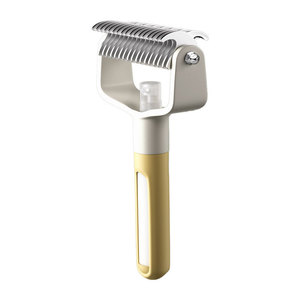 Brosse de toilettage pour chat et chien, rouleau pour enlever les poils, outil pratique de nettoyage pour animaux de compagnie, jaune - Product Image 1