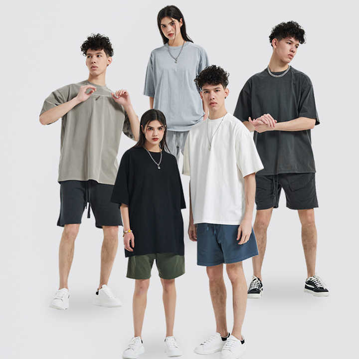 Unisex Heavyweight Cotton Tee Blank Vintage Style for Custom Printing & Embroidery