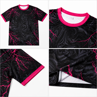 Maillot d'e-sport personnalisé PURE, sublimation, col rond, design gratuit, maillot de jeu entièrement imprimé, t-shirt d'e-sport professionnel pour hommes