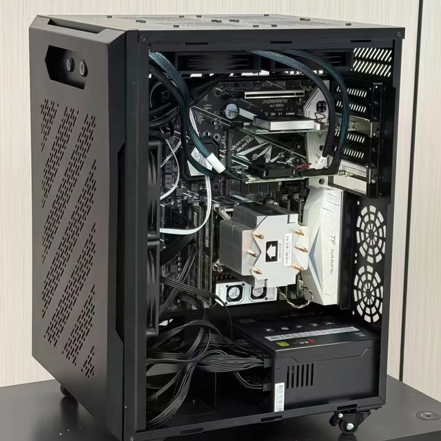 Suqiao 4-GPU V100 NVLink AI All-in-One GPU Workstation Server Office Pc Rack