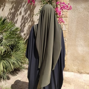 2231 #   Khimar 14 couleurs pour l'Aïd et le Ramadan, en Nida de haute qualité, vêtement islamique à nouer, foulard de prière, hijab pour femme - Product Image 6