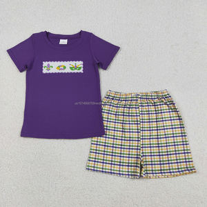 Ensemble de vêtements d'été pour filles, haut rose à poche, short en coton biologique à imprimé camouflage marron, vente en gros, mode boutique pour enfants - Product Image 3