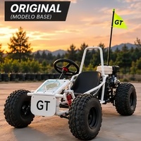Kart électrique 48V1500W avec moteur DC sans balais, buggy tout-terrain avec suspension à quatre bras et frein à disque hydraulique