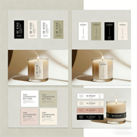 Étiquette autocollante d'aromathérapie durable et écologique en gros - Matériau acrylique imperméable au design minimaliste