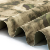 Tissu Oxford tissé en PVC 5*5 72T 600D A-TACS FG Camouflage, résistant à l'eau, antistatique, pour sacs à bagages