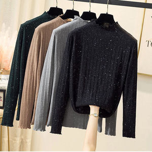 Gorda 4xl Mujer plus tamaño suéteres brillante dentro de desgaste suéter venta al por mayor - Product Image 1