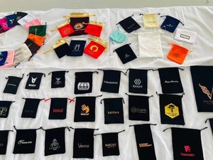 Suede Bag Guasha Stone Bag Velvet Cloth Bag - Product Image 5