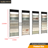 Factory Direct Modern Metal Freestanding Tiered Carpet Display Rack Commercial Multi-Style Sample Stand Showroom Exhibition