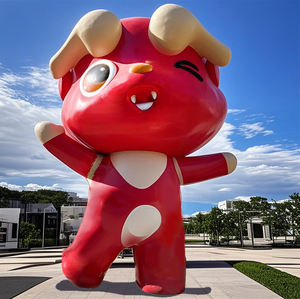 Escultura Geométrica de Panda S58 - Arte Urbano Ecológico de Fibra de Vidrio Resistente a los Rayos UV para Exteriores, Ideal para Edificios Altos y Áreas Públicas - Product Image 2