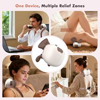 Masseur de cou sans fil 4D Shiatsu à prix d'usine, breveté, chauffant, pour soulager les douleurs des tissus profonds, portable, rechargeable par USB