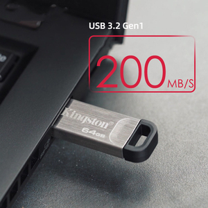 แฟลชไดรฟ์ USB ของแท้ใหม่ 100% ความจุ 32G 64G 128G 256GB USB 3.2 Gen 1  วัสดุโลหะ DTKN ความเร็วสูงสุด 200MB/s  พร้อมไฟ LED - Product Image 3