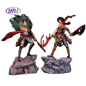 Attack on Titan Capitán Levi Figura Mikasa Ackerman Modelo DE ACCIÓN PVC para Fans Figura de colección Anime - Product Image 1