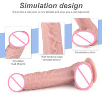 S-Hande Fernbedienung Silikon Vibrierender Realistischer Dildo Maschinenform 12 Zoll Großer Dildo Erwachsenen-Sexspielzeug