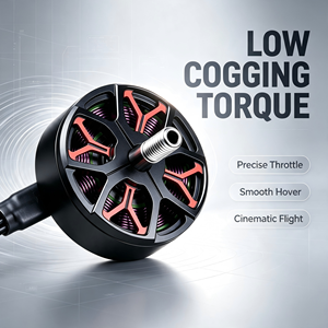 Motor sin escobillas FPV con bajo torque de arrastre, <span class=keywords><strong>control</strong></span> de aceleración preciso, 1350KV 1750KV 4S 6S, piezas de repuesto para drones de <span class=keywords><strong>5</strong></span> pulgadas para freestyle cinematográfico - Product Image 1