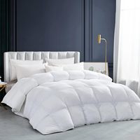 Großhandel Gänsedaunen-Bettdecke Queen-Size Ganzjahres-Leichtgewicht-Steppdecke für Hotel- und Heimgebrauch