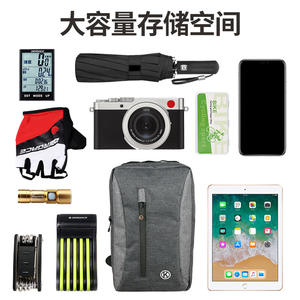 Kavat Handlebar Bag Grey 10L Portable Cycling Front <b>Tube</b> Bag With Zipper Pocket For Mountain Bike - Product Image 3