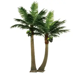 Dış dekorasyon için yapay büyük hindistan cevizi palmiye ağacı