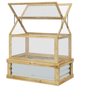 Serre de jardin Db Flower Bed, profondeur 22,5 pouces, structure en bois, style classique, entretien du jardin extérieur - Product Image 3