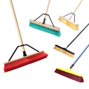 18 ''24'' 36 ''Hardwood Indoor Outdoor Heavy Duty Industrial Street Garage Contractor Floor Sweep Brush Push Broom - Product Image 6