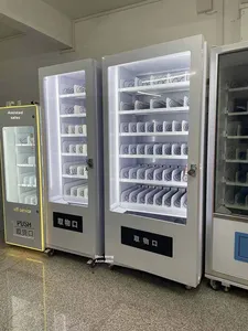 Petit distributeur de boissons et de cigarettes réfrigéré en métal sans personnel, machine de vente automatique à monnayeur pour hôtels avec garantie d'un an - Product Image 5