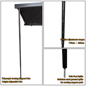 Toldo Lateral Retráctil para Coche <span class=keywords><strong>4x4</strong></span>, Impermeable, para Exteriores, para Camping y Overlanding - Product Image 6